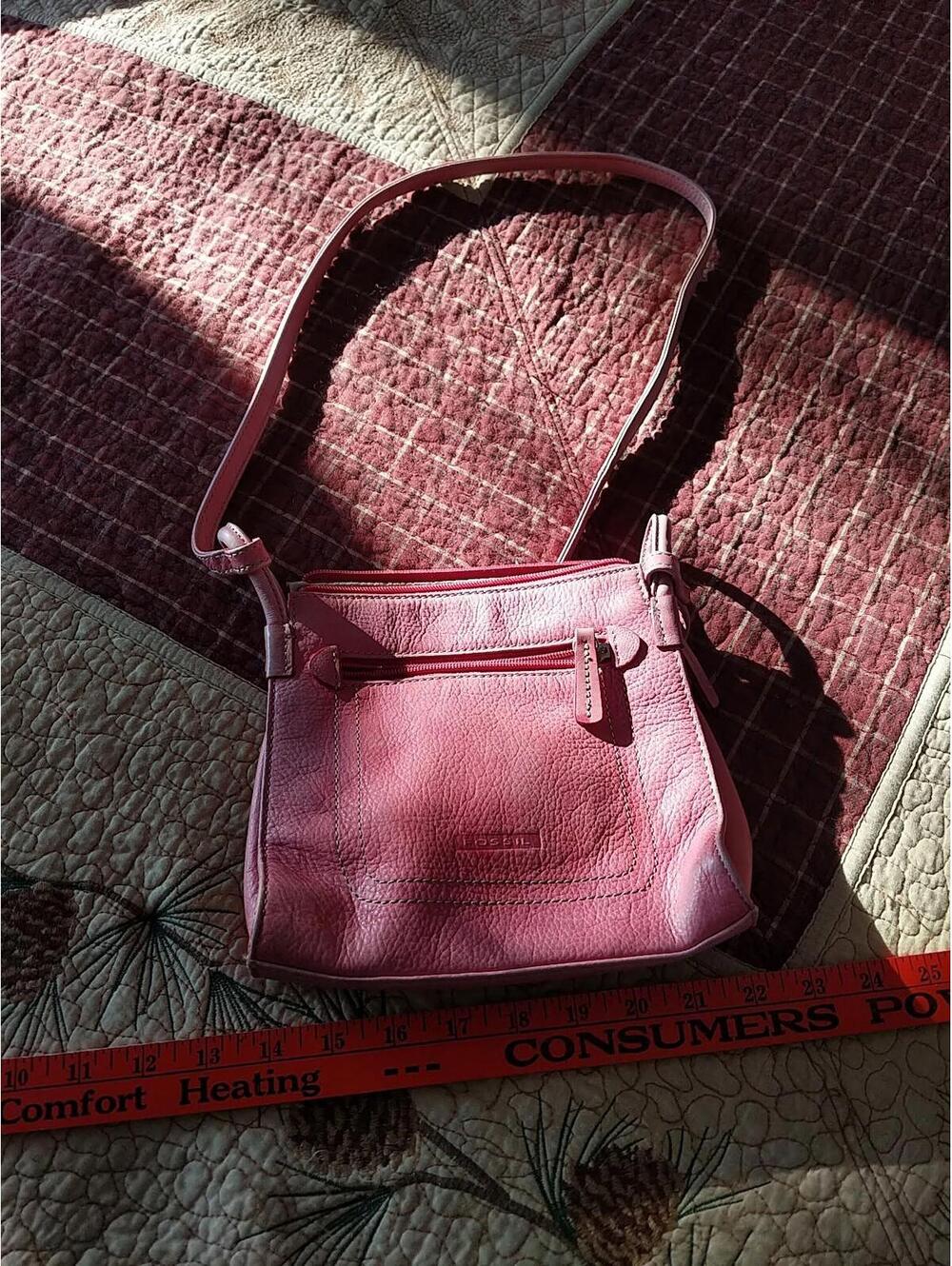 FOSSIL Morgan Traveler Crossbody Leather Messenger Shoulder Bag